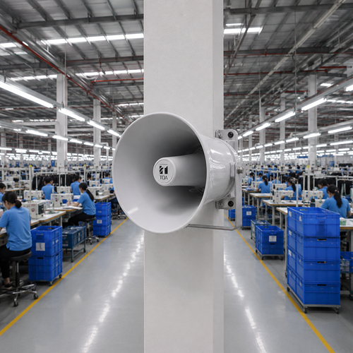 Dàn âm thanh nhà xưởng diện tích 500m2